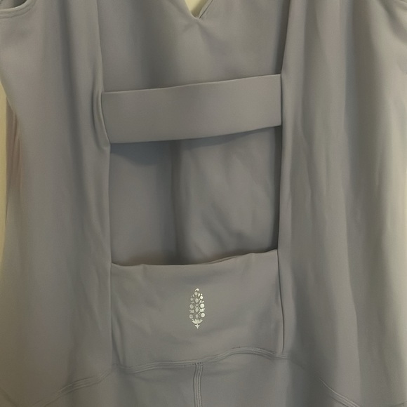 NWT Free People Never Better One-Piece Jumpsuit in Platinum size large - Picture 4 of 6